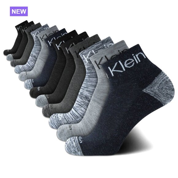 Quarter Athletic Socks 12-Pack with Cushioned Arch Support